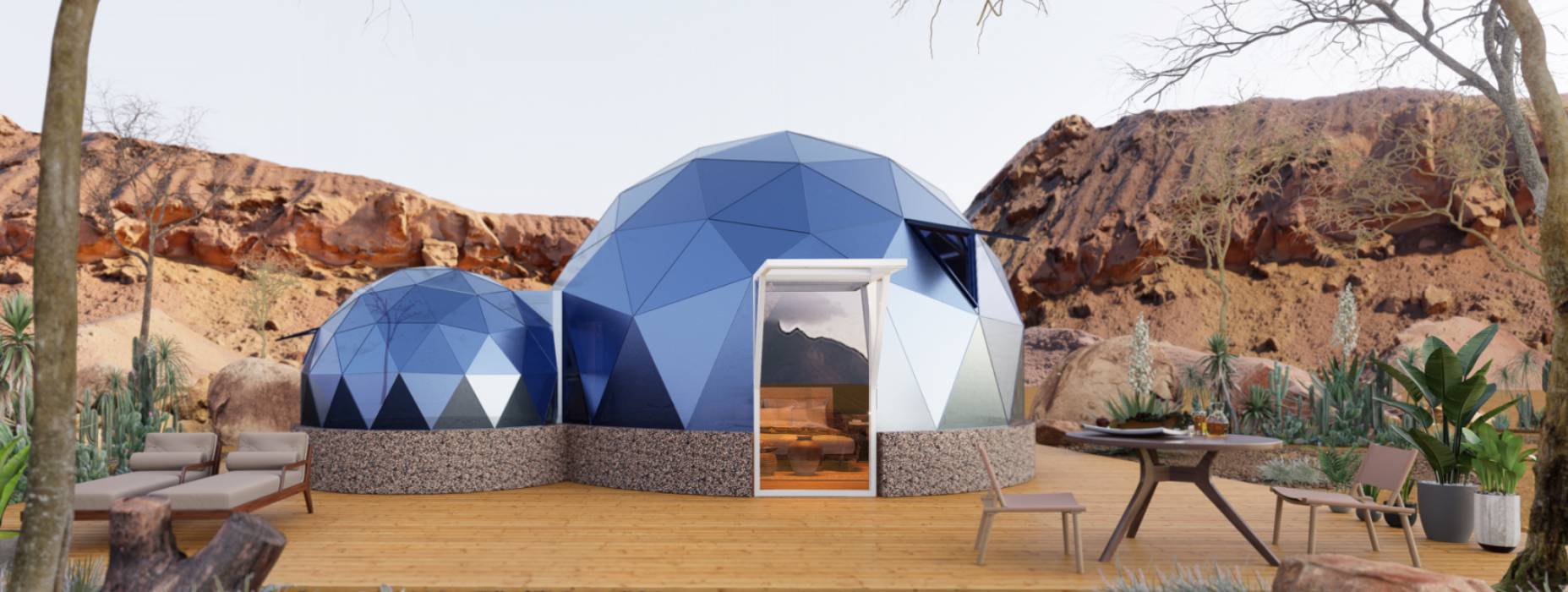 福清市球形智能光伏玻璃星空房